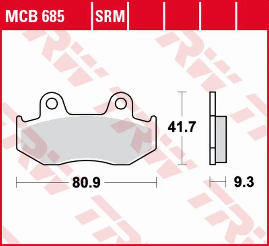 TRW ZF brzdové destičky KH411 sintrované HONDA SCV 110 LEAD 08-09, CH 125 SPACY 94-99, PS 125/150 06-13, SES 125/150 02-06, přední, SUZUKI AN 250