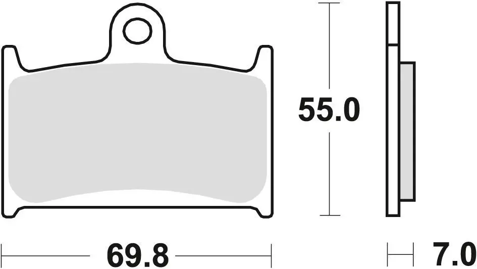 TRW ZF brzdové destičky KH145 KH236 organické SUZUKI GSF 1200 96-00, RF 900 94-97 přední (TRW ZF brzdové destičky KH145 KH236 organické SUZUKI GSF)
