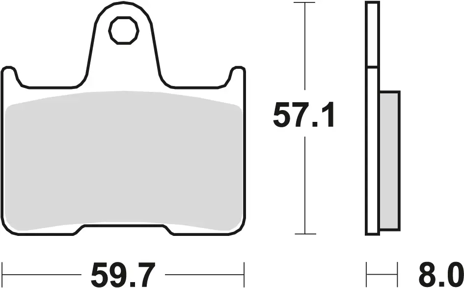 TRW ZF brzdové destičky KH254 organické VT 750 10-15 CB 1300 98-02 CB 1300 X4 97-99, KAWASAKI ZX7RR 96-99, zadní (TRW ZF brzdové destičky KH254)