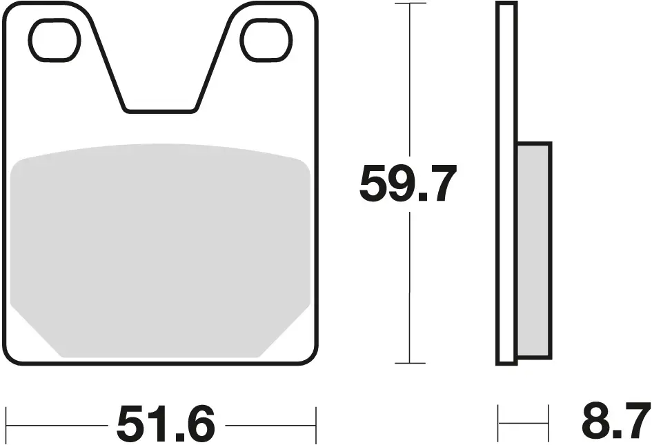 TRW ZF brzdové destičky KH267 organické YAMAHA YZF 750 99-01 R1 98-99, zadní (TRW ZF brzdové destičky KH267 organické YAMAHA YZF 750 99-01 R1 98-99,)