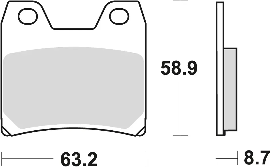 TRW ZF brzdové destičky KH348 organické YAMAHA FZS 1000 FAZER 01-05, XJR 1300 02-16, zadní (TRW ZF brzdové destičky KH348 organické YAMAHA FZS 1000)