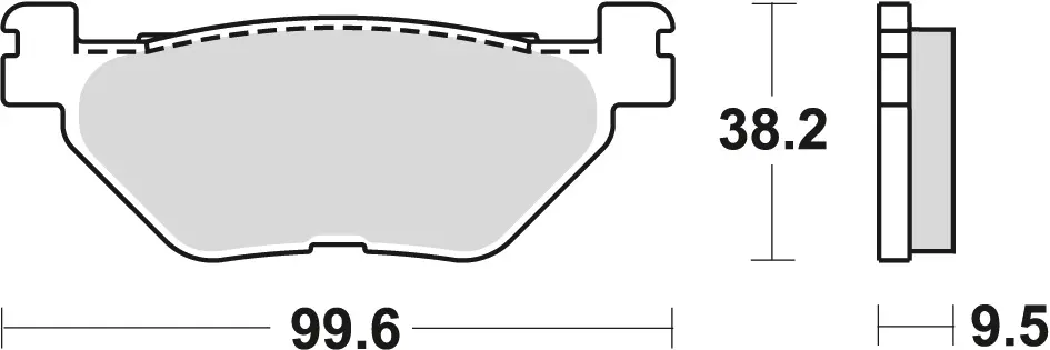 TRW ZF brzdové destičky KH319/2 sintrované STREET YAMAHA TDM 900 02-14, XV 950 13-, XT 1200 Z 10-, FJR 1300 01-, XVS 1300 07-16, XV 1700 03-16, XV