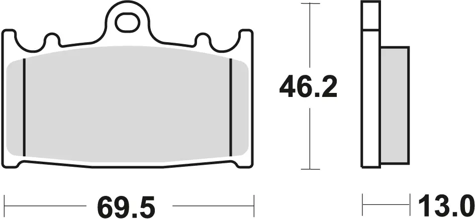 TRW ZF brzdové destičky KH366 organické SUZUKI VL 1500 INTRUDER 01-08, zadní (TRW ZF brzdové destičky KH366 organické SUZUKI VL 1500 INTRUDER 01-08,)