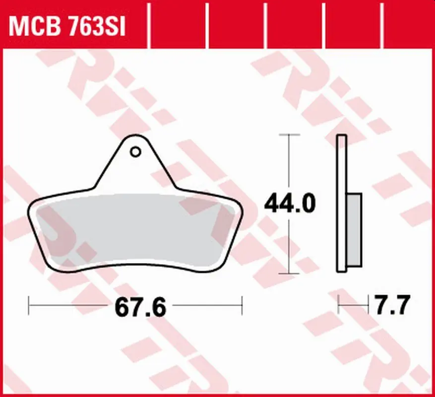 TRW ZF brzdové destičky KH271 sintrované OFFROAD ARCTIC CAT 250/300/400 2X4/4X4 98-04, TBX/TBK 500 4X4 02-04, LAVERDA QUASAR 400/500 04, přední/zadní