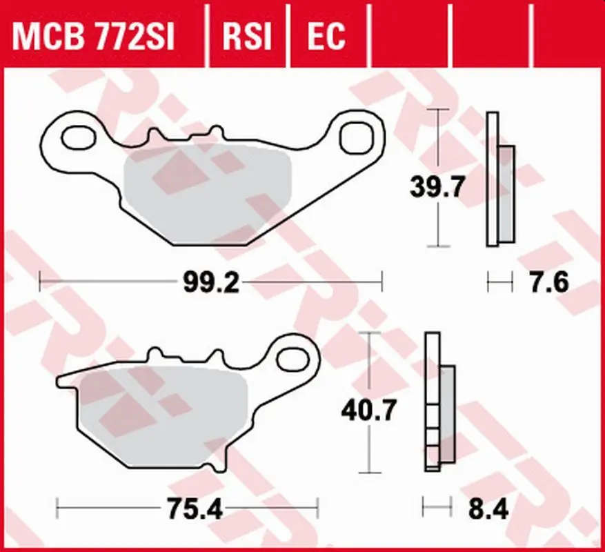 TRW ZF brzdové destičky KH401 sintrované OFFROAD SUZUKI RM 85/L 05-, zadní (TRW ZF brzdové destičky KH401 sintrované OFFROAD SUZUKI RM 85/L 05-,)