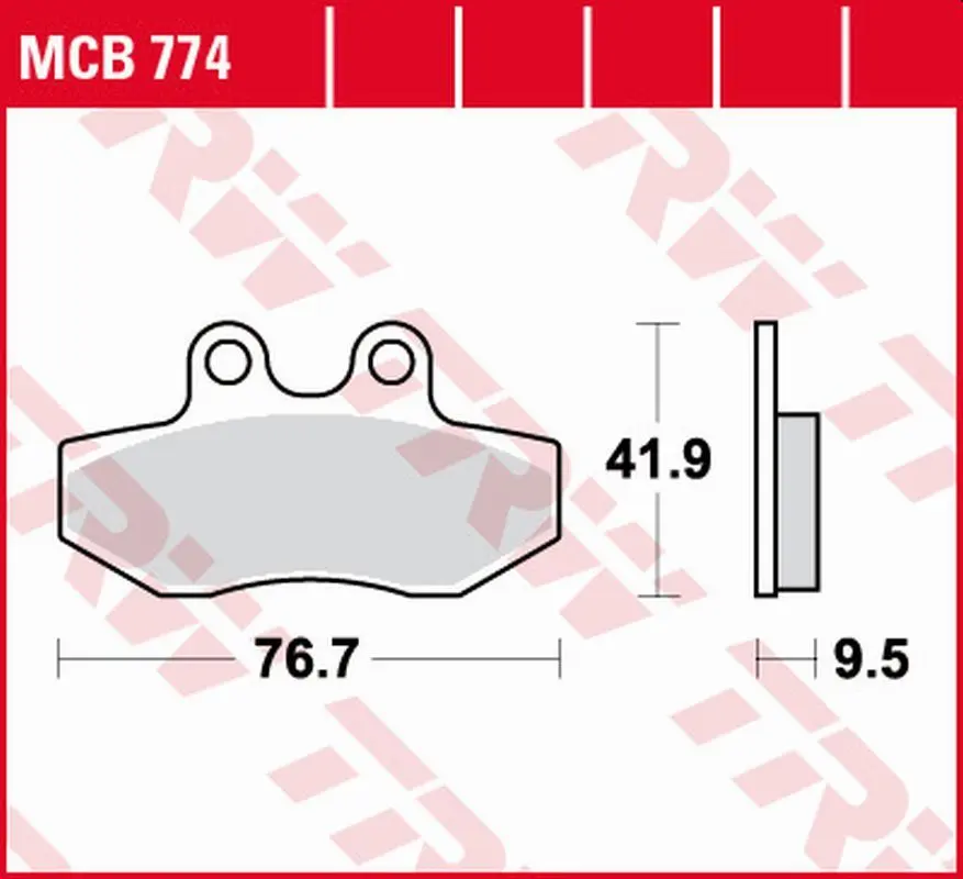 TRW ZF brzdové destičky KH393 organické YAMAHA XC 125 X CYGNUS 04-09 přední ( )