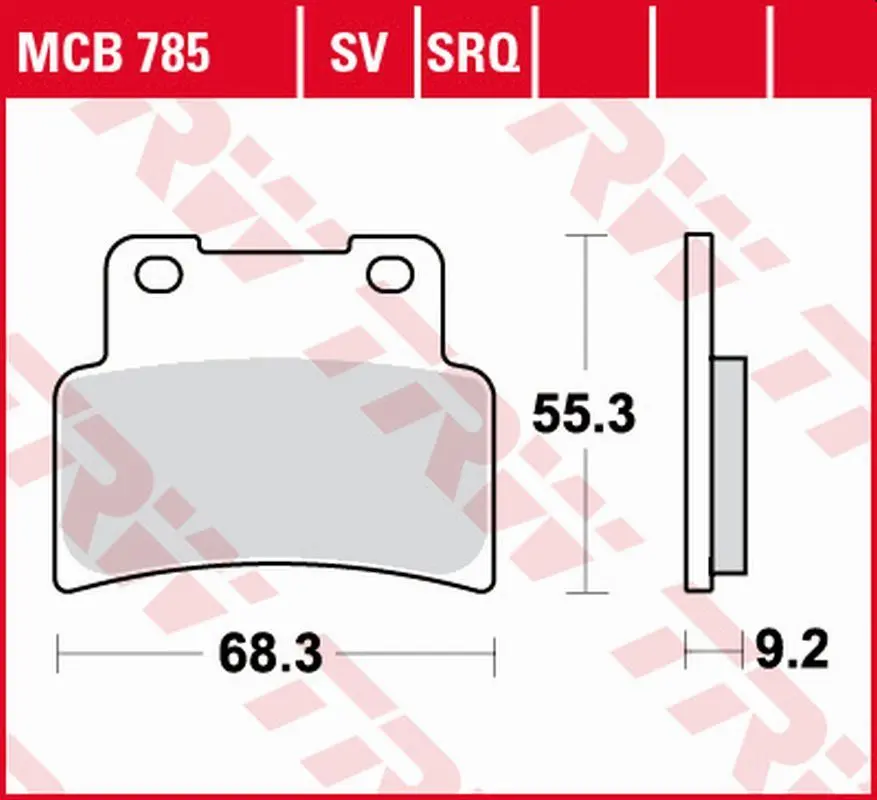 TRW ZF brzdové destičky KH432 sintrované STREET APRILIA RS 125 07-13, SL 750 SHIVER/DROSODURO 07-17, NA 850 MANA 07-16, SL 900 SHIVER, SMV 900