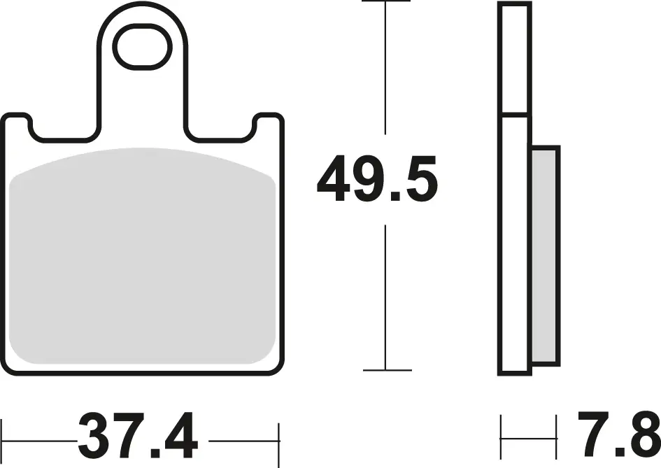 TRW ZF brzdové destičky KH417 sintrované STREET KAWASAKI ZX6R 07-16, Z 750 11-14, přední (TRW ZF brzdové destičky KH417 sintrované STREET KAWASAKI)
