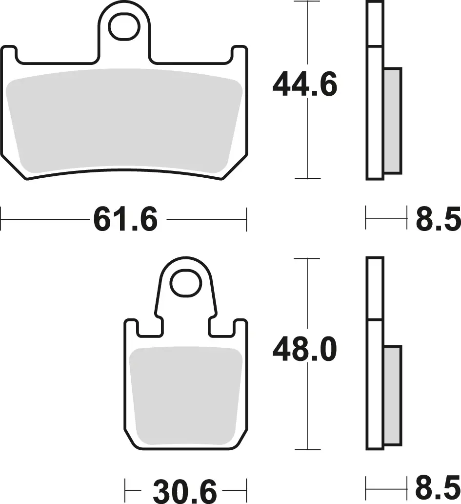 TRW ZF brzdové destičky KH442/4 sintrované STREET YAMAHA R1 06-14, MT-01 05-12, XV 1700 09-16, přední (TRW ZF brzdové destičky KH442/4 sintrované)