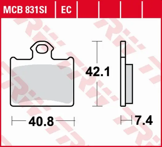 TRW ZF brzdové destičky KH602 sintrované OFFROAD KTM E-SM FREERIDE ELECTRIC 14-, SX 85 11-, 250 FREERIDE 14-, 350 FREERIDE 12-17, HUSQVARNA CR 65 12-,