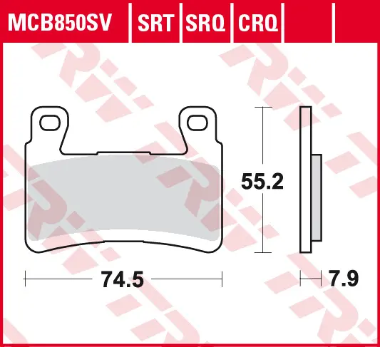 TRW ZF brzdové destičky KH265/296 sintrované STREET KAWASAKI ZX-6R 636 NINJA 13-15, ZX-6R 636 NINJA 16-17, ZX 636 G ZX6R NINJA ABS 19-, přední (TRW)