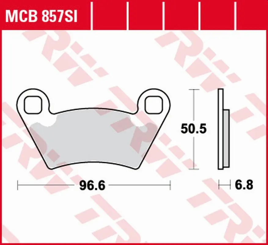 TRW ZF brzdové destičky KH354 sintrované OFFROAD POLARIS RANGER 700 4X4/6X4/6X6 06-09, RANGER 800 10-12, RANGER 900 11-, GEM 1400 10-, zadní (TRW ZF)