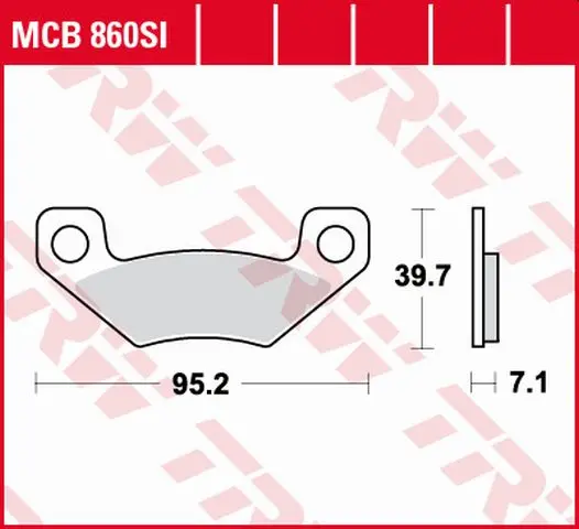 TRW ZF brzdové destičky KH468 sintrované OFFROAD CAN-AM DS 450 08-15, zadní (TRW ZF brzdové destičky KH468 sintrované OFFROAD CAN-AM DS 450 08-15,)