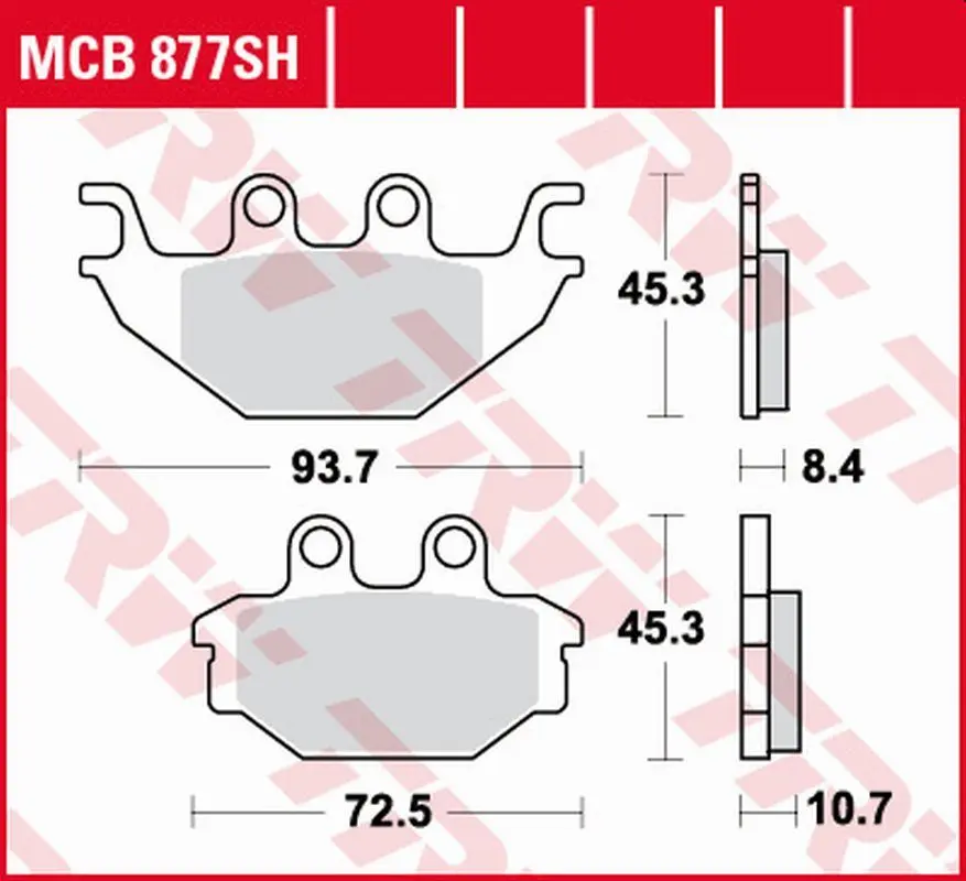 TRW ZF brzdové destičky KH377 sintrované STREET INDIAN SCOUT 1130 16, zadní (TRW ZF brzdové destičky KH377 sintrované STREET INDIAN SCOUT 1130 16,)