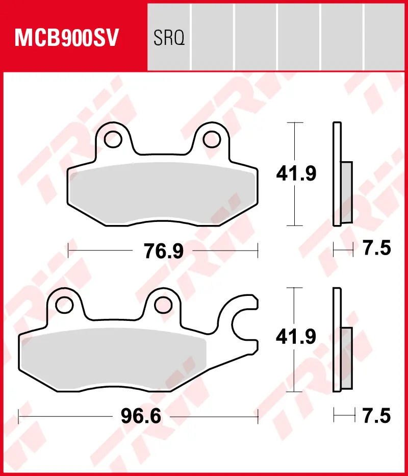 TRW ZF brzdové destičky KH197 KAWASAKI 250 R NINJA / 400 NINJA 18-19, Z 400 19-, přední (TRW ZF brzdové destičky KH197 KAWASAKI 250 R NINJA / 400)