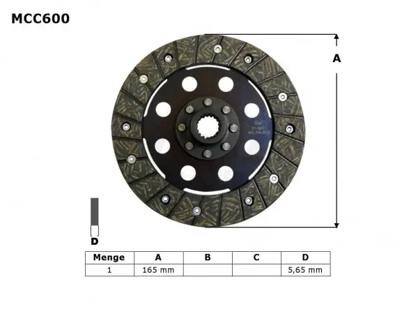 TRW ZF spojkový kotouč BMW R45 81-86, R 65 85-93, R 80 / 100 80-96, (EBS6601) (TRW ZF spojkový kotouč BMW R45 81-86, R 65 85-93, R 80 / 100 80-96,)