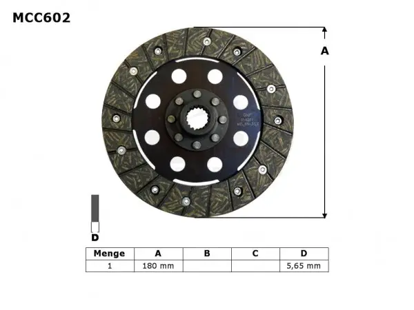 TRW ZF spojkový kotouč BMW R 850 GS / R / RT 97-99, R 1100 GS 93-99, K 100 LT / RS / RT 83-91, K 1100 LT / RS 92-98, R 1100 R / RS / RT 95-01,