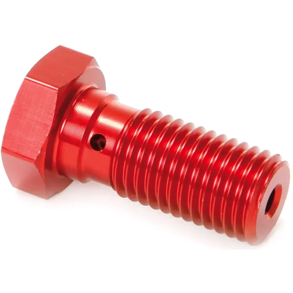 TRW ZF hydraulický šroub pro brzdové hadice M10X1,25 barva červená (TRW ZF hydraulický šroub pro brzdové hadice M10X1,25 barva červená)