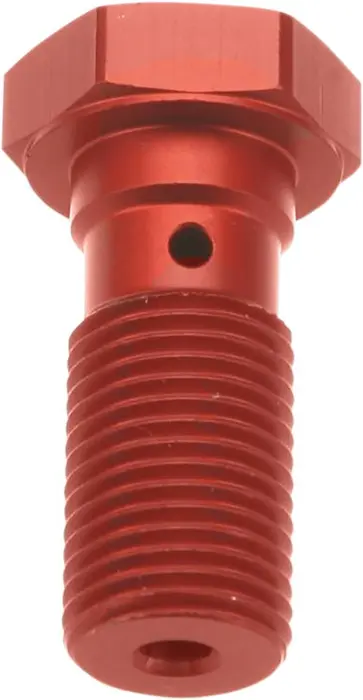 TRW ZF hydraulický šroub pro brzdové hadice M10X1,00 (jemný závit) barva červená (TRW ZF hydraulický šroub pro brzdové hadice M10X1,00 (jemný závit))