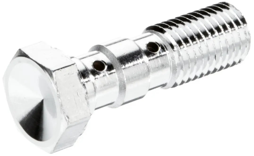 TRW ZF hydraulický šroub pro brzdové hadice M10X1,25 dvojitý barva ocelová (chrom) (TRW ZF hydraulický šroub pro brzdové hadice M10X1,25 dvojitý)