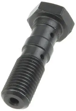 TRW ZF hydraulický šroub pro brzdové hadice M10X1,25 dvojitý barva titanová (TRW ZF hydraulický šroub pro brzdové hadice M10X1,25 dvojitý barva)