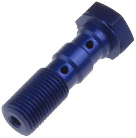 TRW ZF hydraulický šroub pro brzdové hadice M10X1,00 dvojitý barva modrá (TRW ZF hydraulický šroub pro brzdové hadice M10X1,00 dvojitý barva modrá)