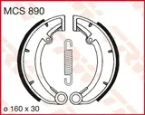 TRW ZF brzdové čelisti (160x30mm) (978) MZ ETZ / TS 150 /250 / 50 ( )