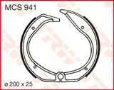 TRW MOTO sada brzdových čelistí BMW K 75 C 85-88, R 45S, 65G/S, 100GS, 65LS, 80G/S, 80GS (P.DAK.), 100T (TOUREN), 80, 45N, 100GS ED. (P.DAK. CL.),