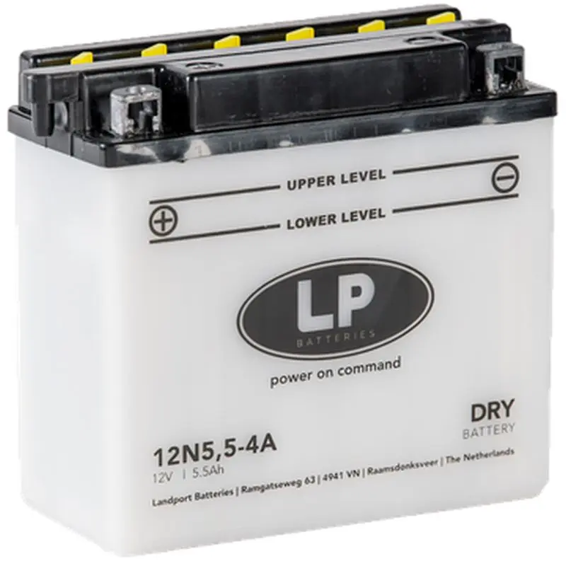 LANDPORT akumulátor 12N5,5-4A (MD 12N5,5-4A) 12V 5,5AH 139X62X128 obsluhovatelný - elektrolyt zvlášť (6) UE48 (LANDPORT akumulátor 12N5,5-4A (MD)