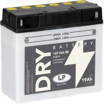 LANDPORT akumulátor 12Y16A-3B (MD 12Y16A-3B) 12V 19AH (CCA 210) 186X81X170 obsluhovaný - elektrolyt zvlášť (2) UE48 (LANDPORT akumulátor 12Y16A-3B)