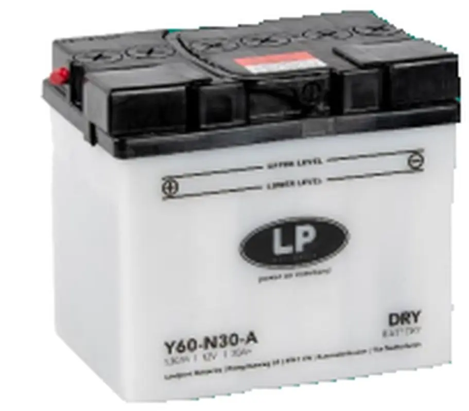 LANDPORT akumulátor Y60-N30-A (MD L60-N30-A) 12V 30AH (184X130X170mm) (300A) obsluhovatelný - elektrolyt zvlášť (2) UE48 (LANDPORT akumulátor)