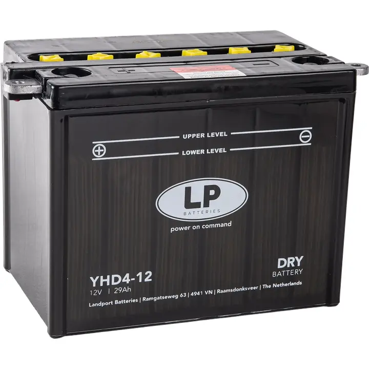 LANDPORT akumulátor YHD4-12 (MD LHD4-12) 12V 29AH (CCA A/EN 280) 205X132X165 obsluhovatelný - elektrolyt zvlášť (2) UE48 ( )