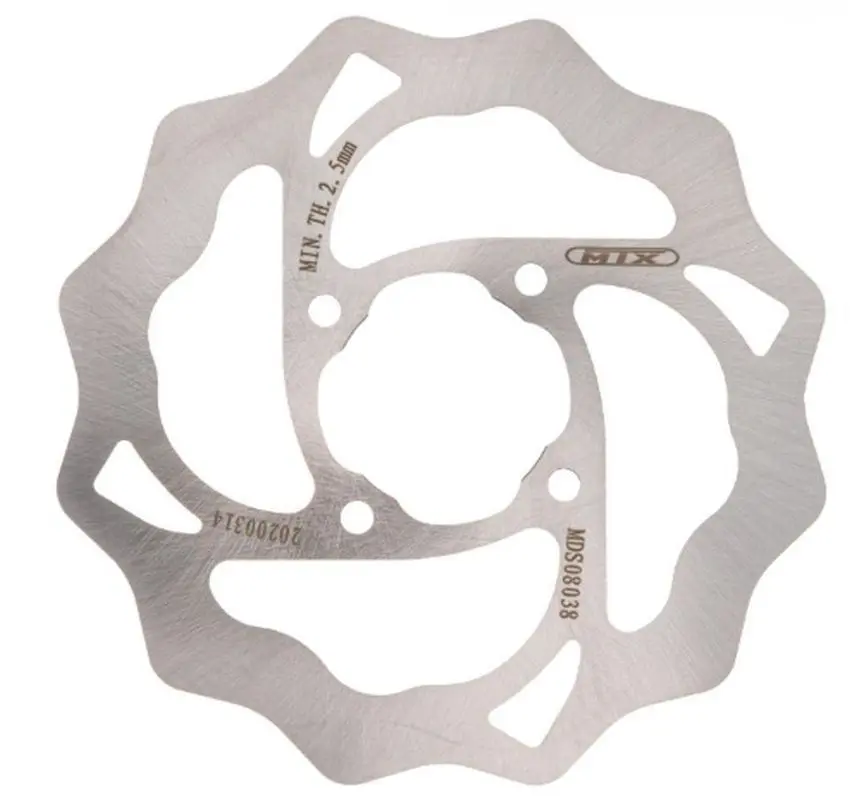MTX PARTS zadní brzdový kotouč KTM SX 65 04-21, HUSQVARNA TC 65 19-21, GAS GAS MC 21, WAVE (160X45X3mm) (4X6,5mm) (MTX PARTS zadní brzdový kotouč KTM)