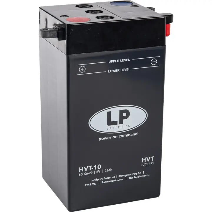 LANDPORT akumulátor HVT-10 (MH HVT-10) 6V 22AH 115X100X214 HEAVY V-TWIN obsluhovaný - bez elektrolytu (4) (LANDPORT akumulátor HVT-10 (MH HVT-10) 6V)