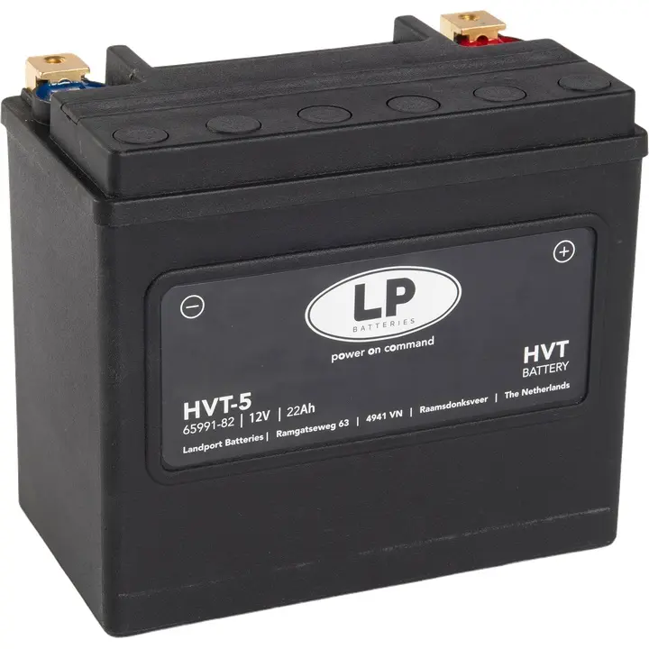LANDPORT akumulátor HVT-5 (MH HVT-5) 12V 22AH 173X98X154 HEAVY V-TWIN bezúdržbový - (zvýšený rozběhový proud 325A) (levý +) (2) (LANDPORT akumulátor)