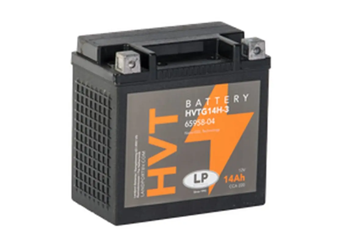 LANDPORT akumulátor gelový HVTG14-3 (MH HVTG14-3) 12V 14AH 149X87X144mm HEAVY V-TWIN bezúdržbový - nabitý (zvýšený startovací proud 220A) (pravý +)