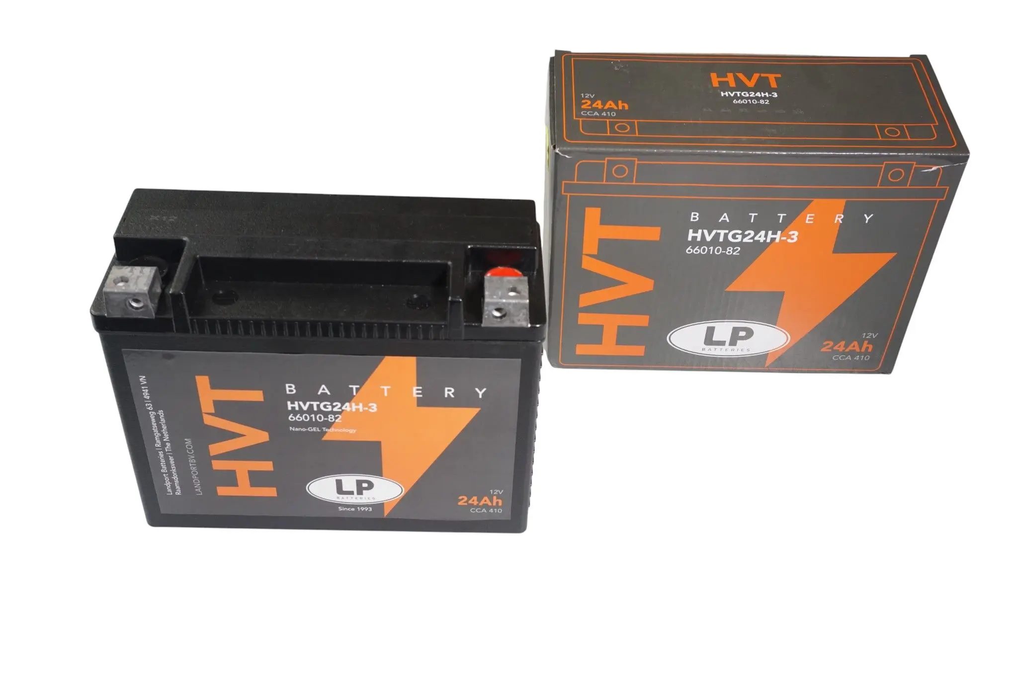 LANDPORT akumulátor gelový HVTG24H-3 (GHD24HL-BS) (MH HVTG24H-3) 12V 24AH (CCN 410) 205X87X162 HEAVY V-TWIN bezúdržbový - předplněný (2) (LANDPORT)