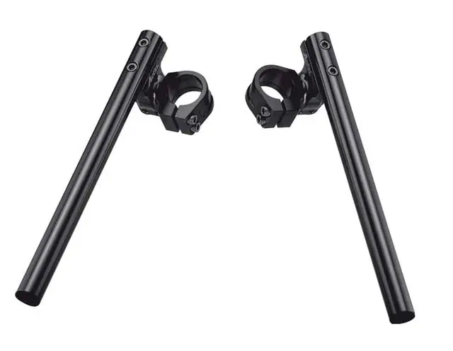 ACCEL řidítka dvoudílná nastavitelná STREET CLIP-ON upínání 35mm barva černá (ACCEL řidítka dvoudílná nastavitelná STREET CLIP-ON upínání 35mm barva)