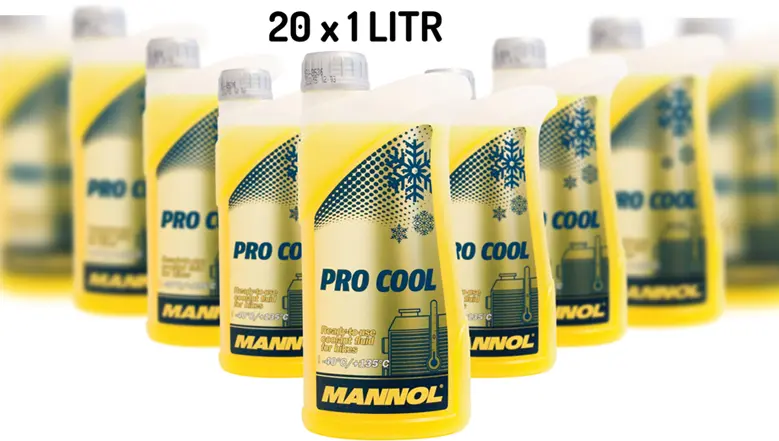 MANNOL chladící kapalina PRO COOL 1L motocyklová (-40ST.C/+135ST.C) připravena k použití - KARTON 20 kusů (set) ( )