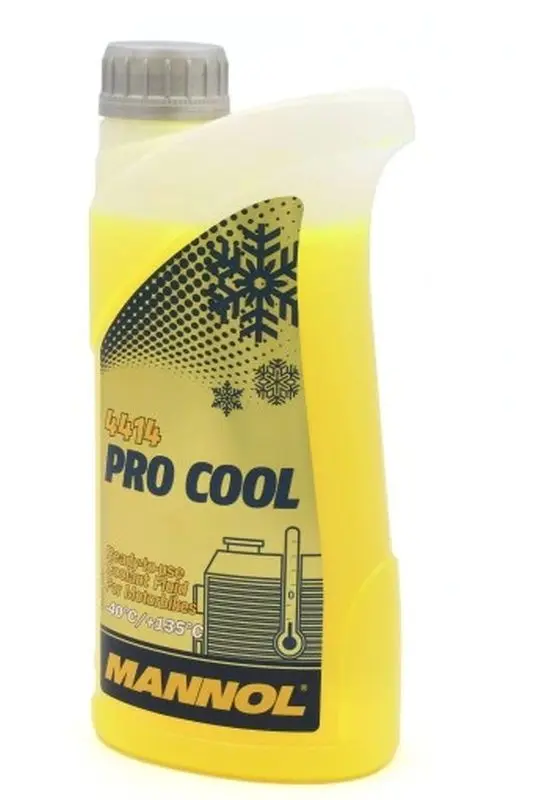 MANNOL chladící kapalina PRO COOL 1L motocyklová (-40°C/+135°C) připravená k použití - karton 40 kusů (set) ( )