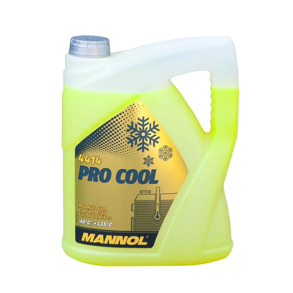 MANNOL chladicí kapalina PRO COOL 5L motocyklová (-40°C/+135°C) připravená k použití (240) ( )