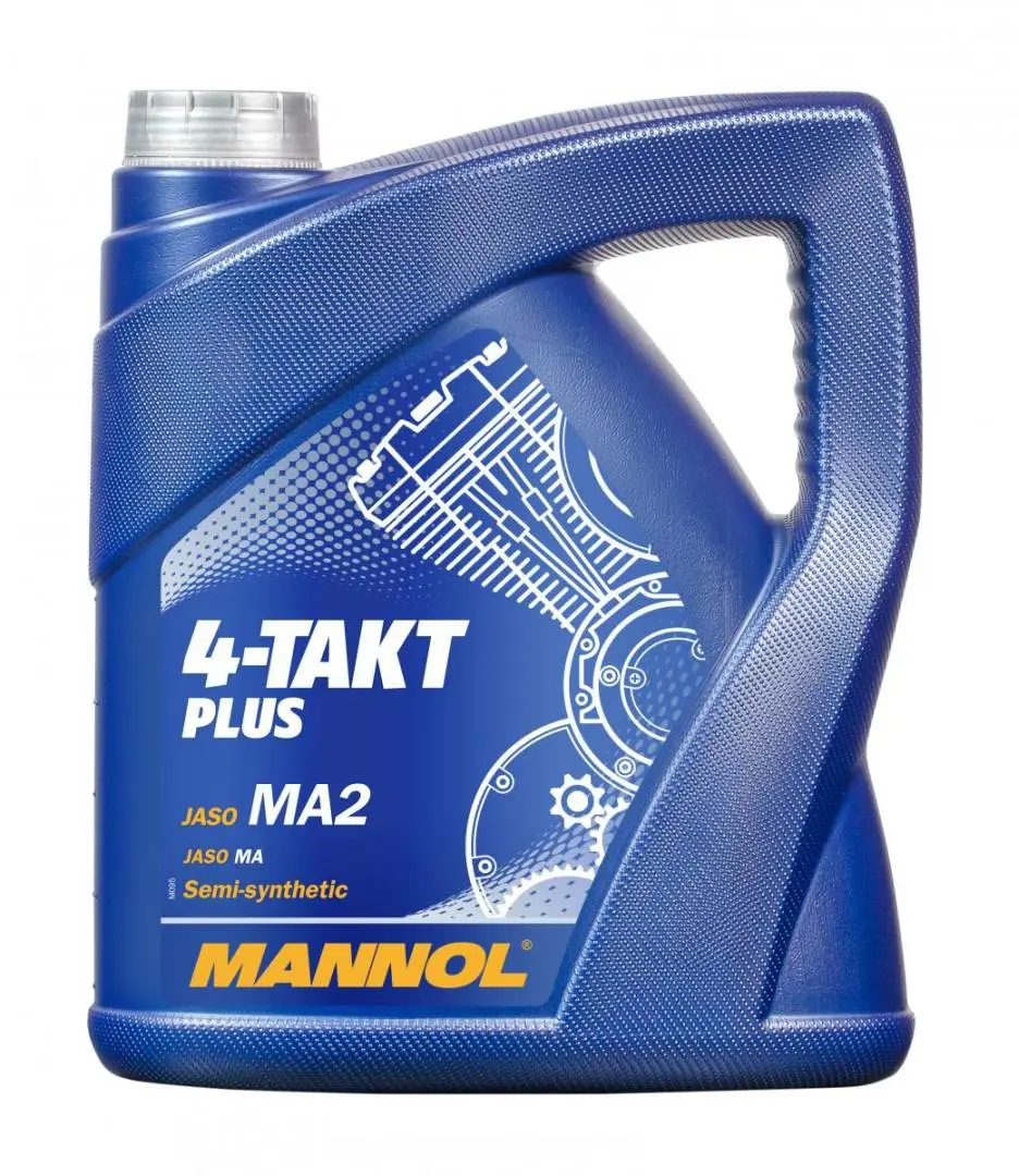 MANNOL motorový olej 4T PLUS 10W40 4L (API SL, JASO MA/MA2) polosyntetický (7202) (4) (MANNOL motorový olej 4T PLUS 10W40 4L (API SL, JASO MA/MA2))