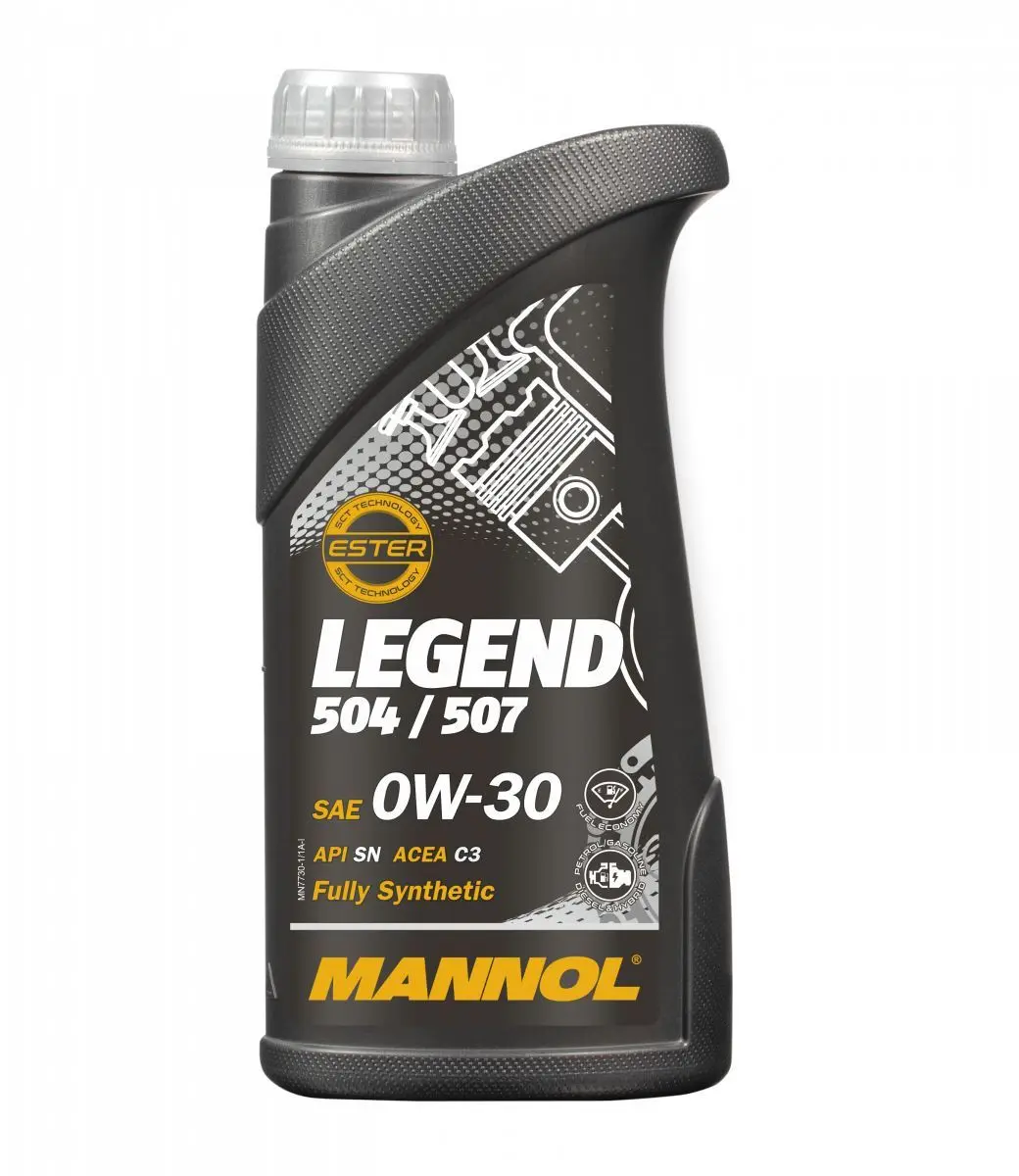 MANNOL motorový olej automobilový 0W30 LEGEND 504/507 1 litr (7730) (syntetický) (MANNOL motorový olej automobilový 0W30 LEGEND 504/507 1 litr (7730))