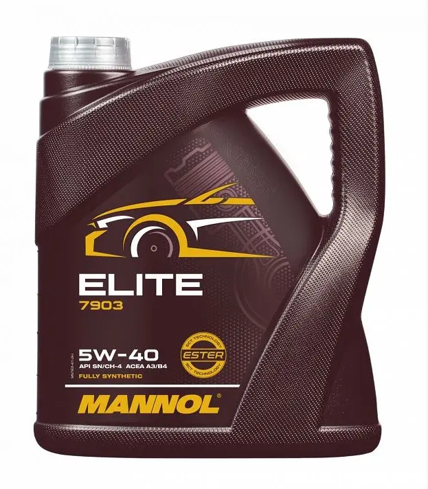 MANNOL motorový olej 4T ELITE 5W40 4L (API SN/CH-4, JASO MA2) polosyntetický (7903) (4) (MANNOL motorový olej 4T ELITE 5W40 4L (API SN/CH-4, JASO)