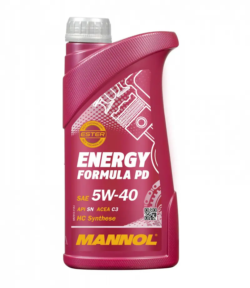 MANNOL motorový olej automobilový 5W40 ENERGY FORMULA PD 1 litr (7913) (syntetický) (MANNOL motorový olej automobilový 5W40 ENERGY FORMULA PD 1 litr)