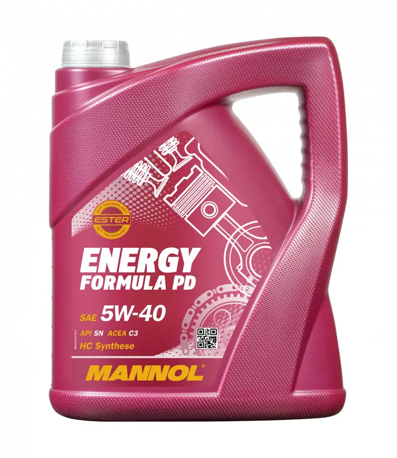 MANNOL motorový olej automobilový 5W40 ENERGY FORMULA PD 5 litrů (7913) (syntetický) (MANNOL motorový olej automobilový 5W40 ENERGY FORMULA PD 5)