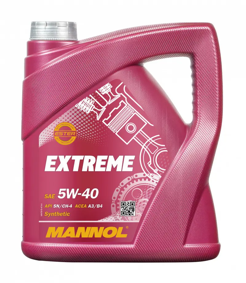 MANNOL motorový olej automobilový 5W40 EXTREME 4 litry (7915) (syntetický) (MANNOL motorový olej automobilový 5W40 EXTREME 4 litry (7915))