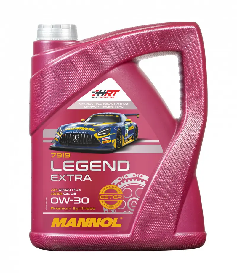 MANNOL motorový olej automobilový 0W30 LEGEND EXTRA ESTER C2/C3 5 litrů (7919) (syntetický) (MANNOL motorový olej automobilový 0W30 LEGEND EXTRA)