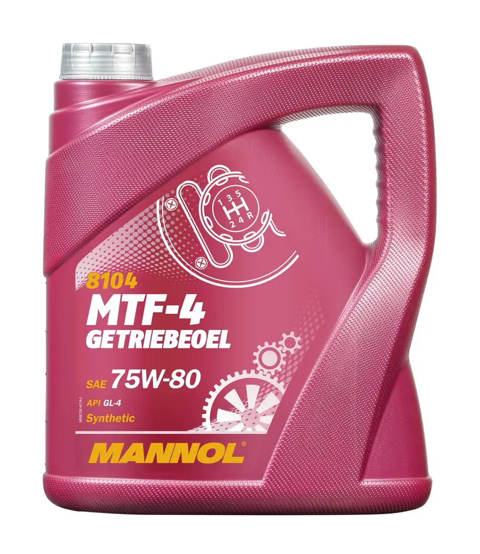 MANNOL MTF-4 GETRIEBEOEL 75W80 API GL4 - olej převodový syntetický 4L (75W-80) (MANNOL MTF-4 GETRIEBEOEL 75W80 API GL4 - olej převodový syntetický 4L)