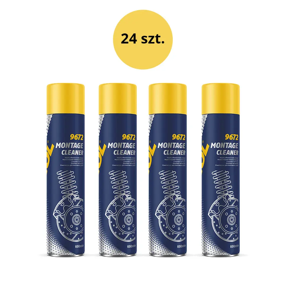 MANNOL MONTAGE CLEANER odmašťovač brzd 600ML (9672) - karton 24 kusů (set) (BRAKE CLEANER) (MANNOL MONTAGE CLEANER odmašťovač brzd 600ML (9672) -)